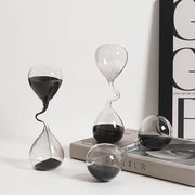 Horloge de sable moderne en verre